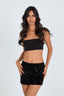 Glitter skirt - Black